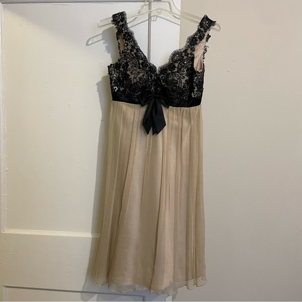 Beautiful silk Faviana Couture dress